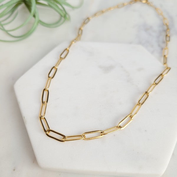 Paper Clip Chic Necklace
