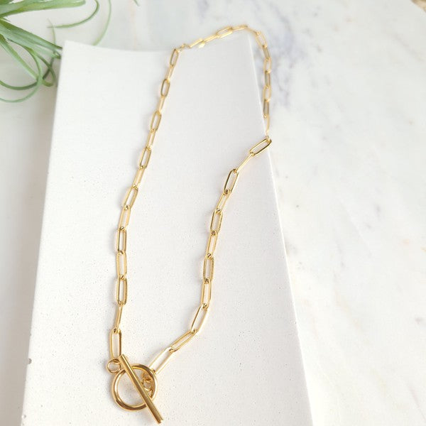 Paper Clip Chic Necklace