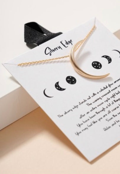 Follow Me To The Moon Pendant Necklace